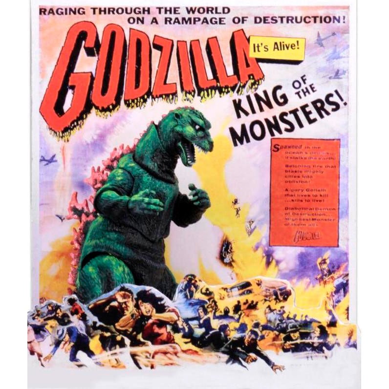 articulada Godzilla Poster 15cm