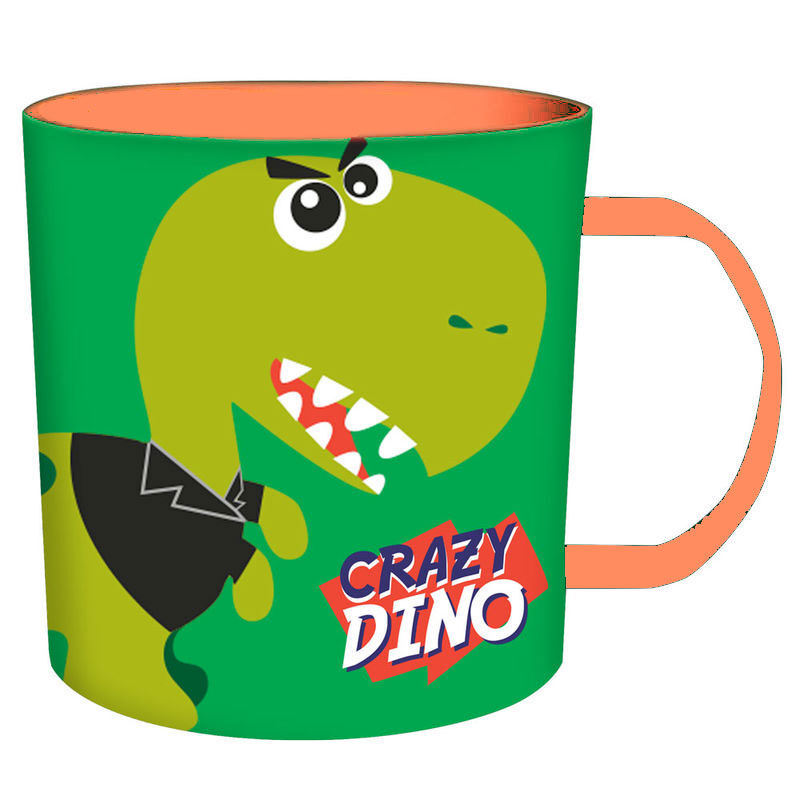 Taza Crazy Dino microondas