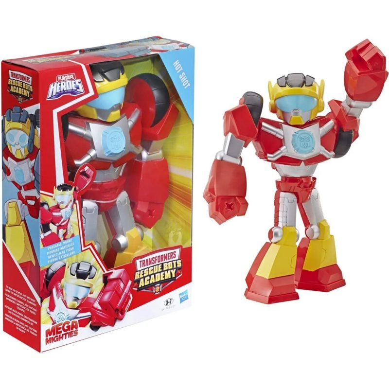 Mega Mighties Hot Shot Rescue Bots Academy Transformers 25cm