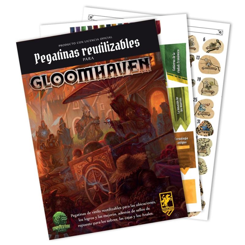 Gloomhaven: Pegatinas reutilizables (Castellano)