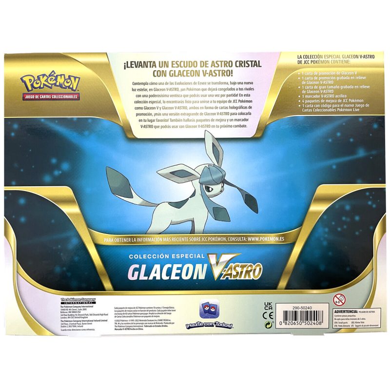 Cartas Coleccionables Glaceon Leafeon V- Astro Pokemon (en Español) (surtido)