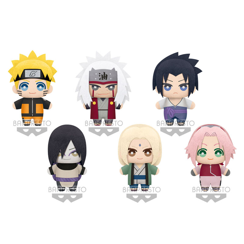 Expositor 18 peluches Tomonui Series 1 Naruto Shippuden surtido 15cm frikibase.com