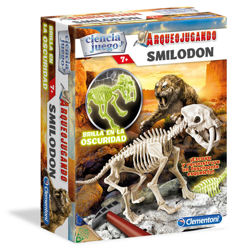 Arqueojugando Smilodon fluorescente de CLEMENTONI - Frikibase.com