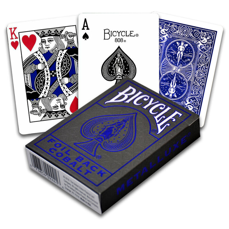 Baraja cartas Poker Bicycle Metalluxe Blue