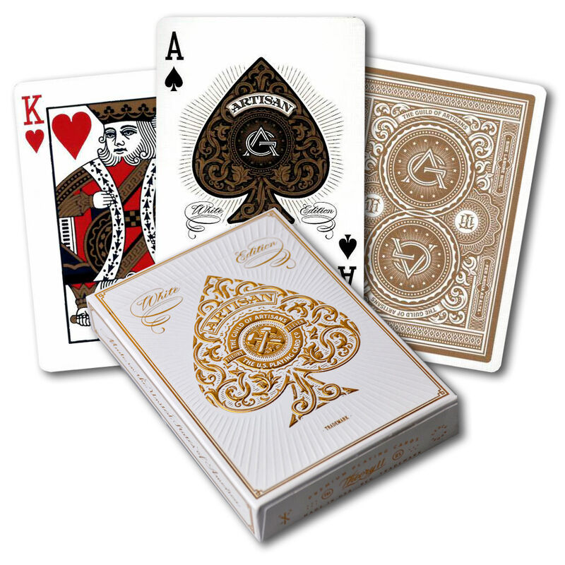 Baraja cartas Poker Theory Artisan White