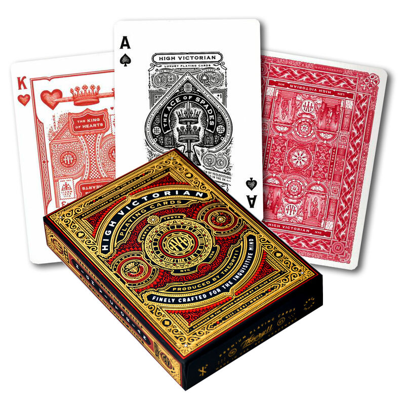 Baraja cartas Poker Theory High Victorian Red