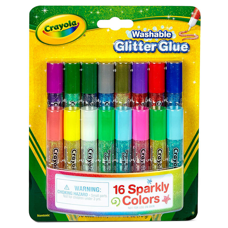 Blister 16 Mini Pegamentos Purpurina Lavables Crayola de CRAYOLA - Frikibase.com