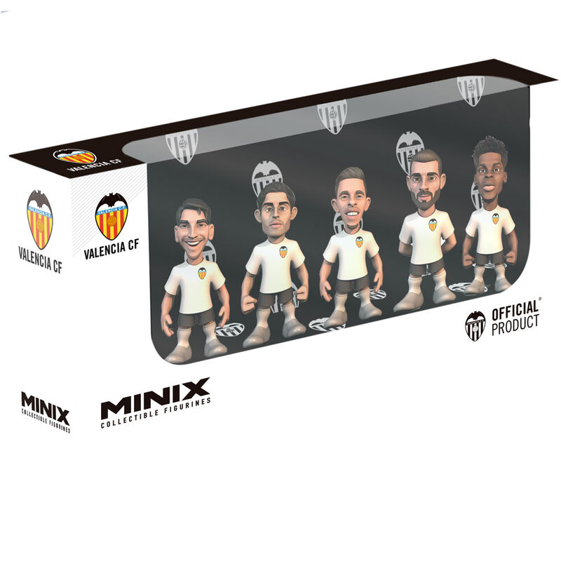 Blister 5 figuras Minix Valencia CF Club 7cm de MINIX - Frikibase.com
