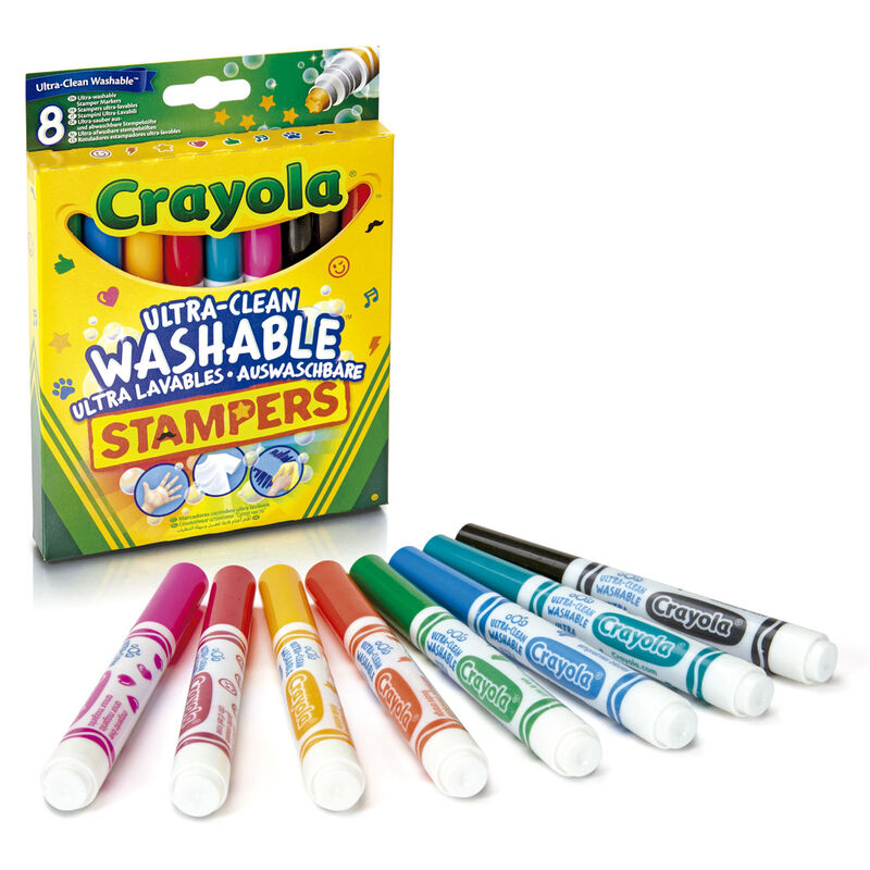 Blister 8 Rotuladores Estampadores Ultra Lavables Crayola de CRAYOLA - Frikibase.com