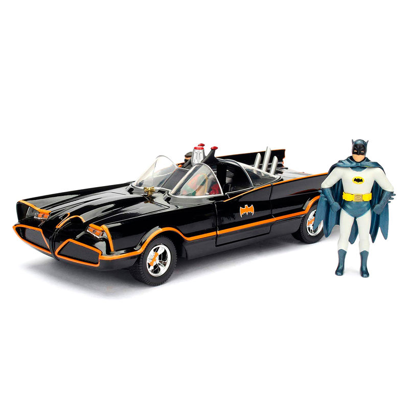 Blister coche Batmovil + figura metal Classic 1966 Batman DC Comics de JADA TOYS - Frikibase.com
