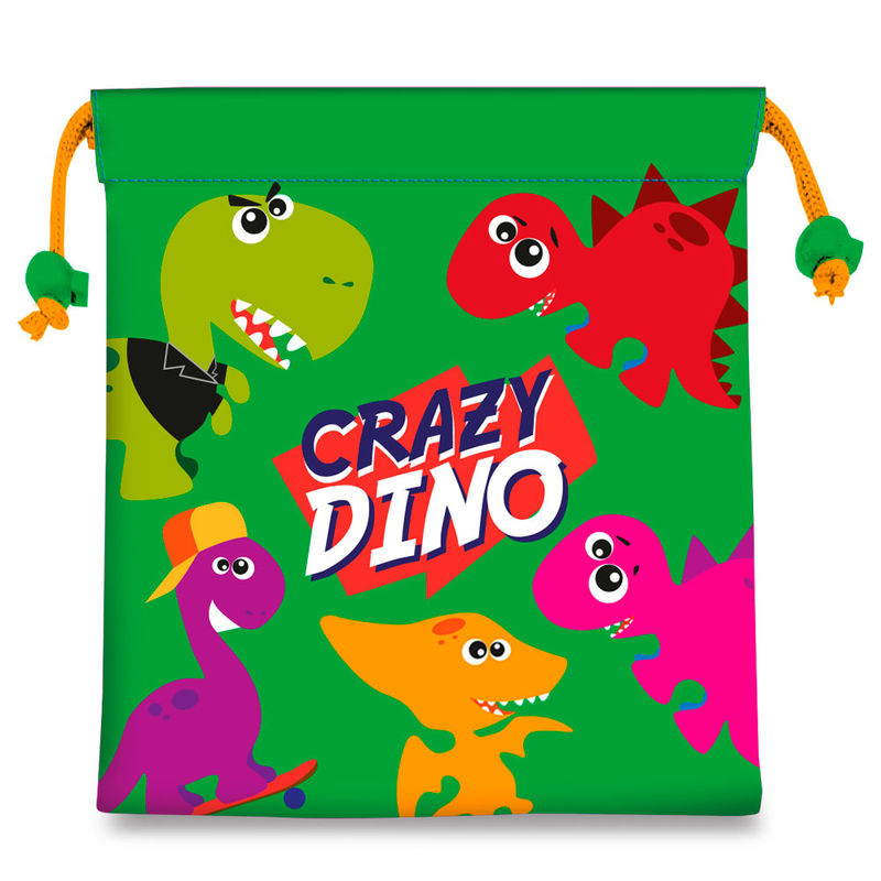 Bolsa merienda Crazy Dino de KIDS LICENSING - Frikibase.com