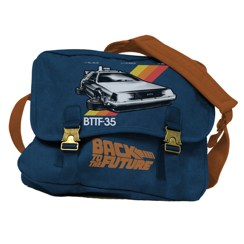 Bolso bandolera canvas tela DeLorean Regreso al Futuro de SD TOYS - Frikibase.com