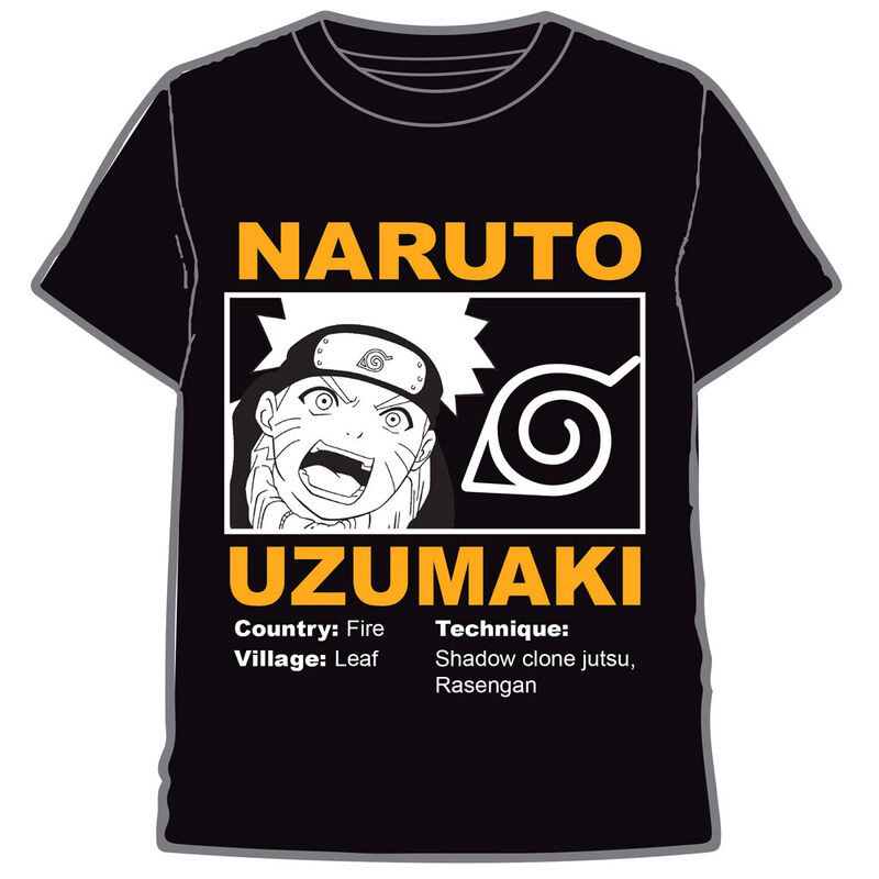 Camiseta Naruto Uzumaki infantil