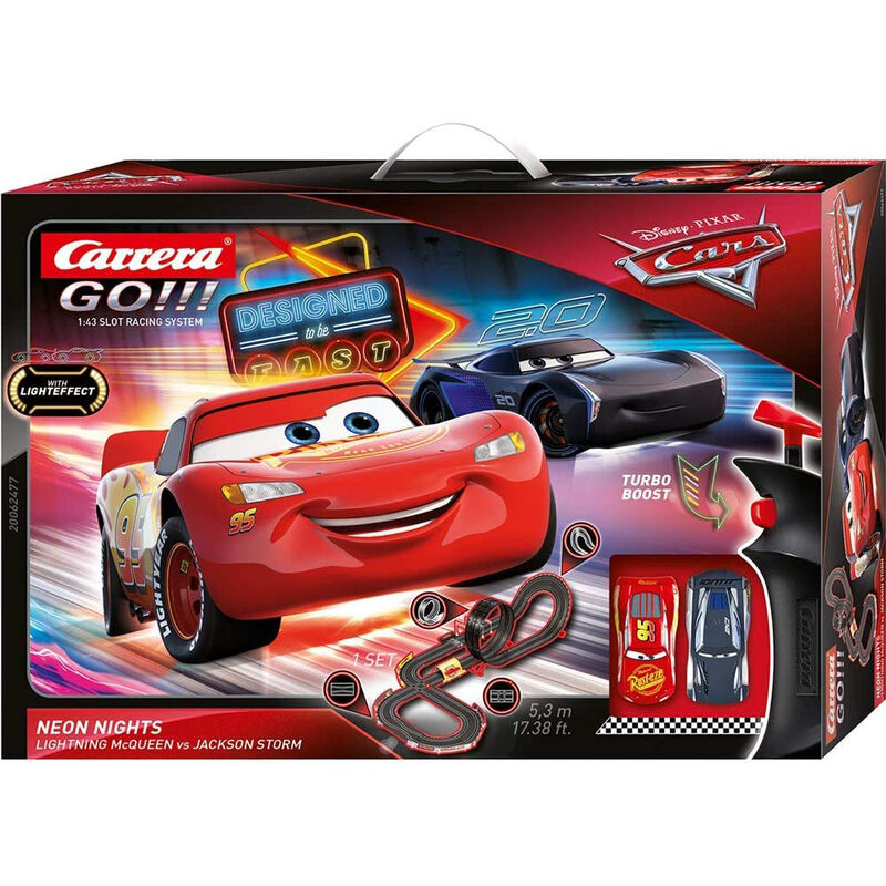 Circuito carreras Rayo & Storm Cars Disney·Pixar luces de CARRERA - Frikibase.com