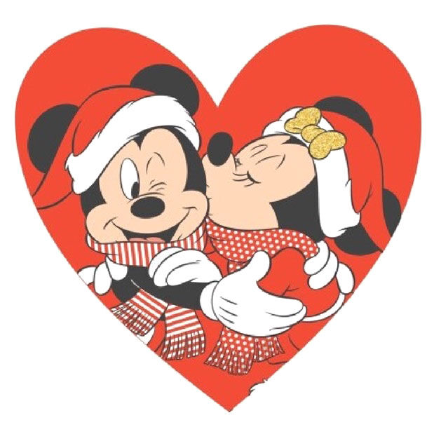 Cojin 3D Mickey & Minnie Heart Disney de DISNEY - Frikibase.com