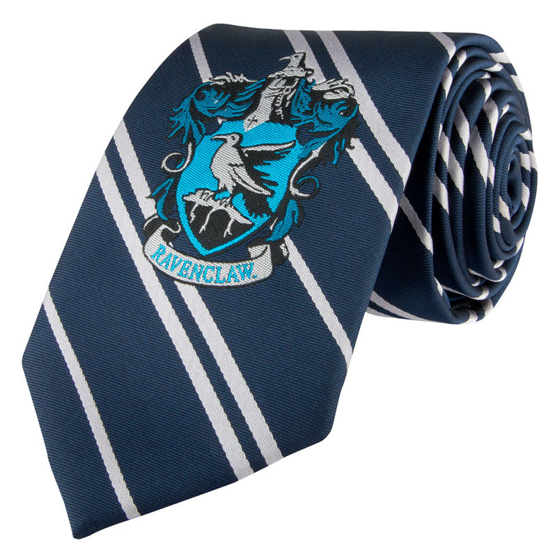 Corbata Ravenclaw Harry Potter logo tejido