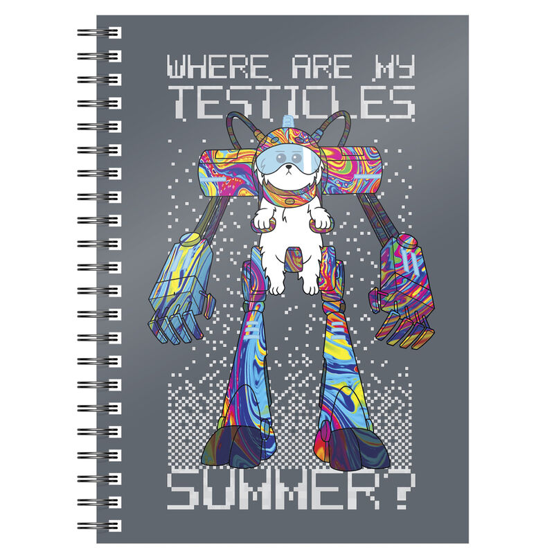 Cuaderno A5 Where Are My Testicles Rick and Morty de SD TOYS - Frikibase.com