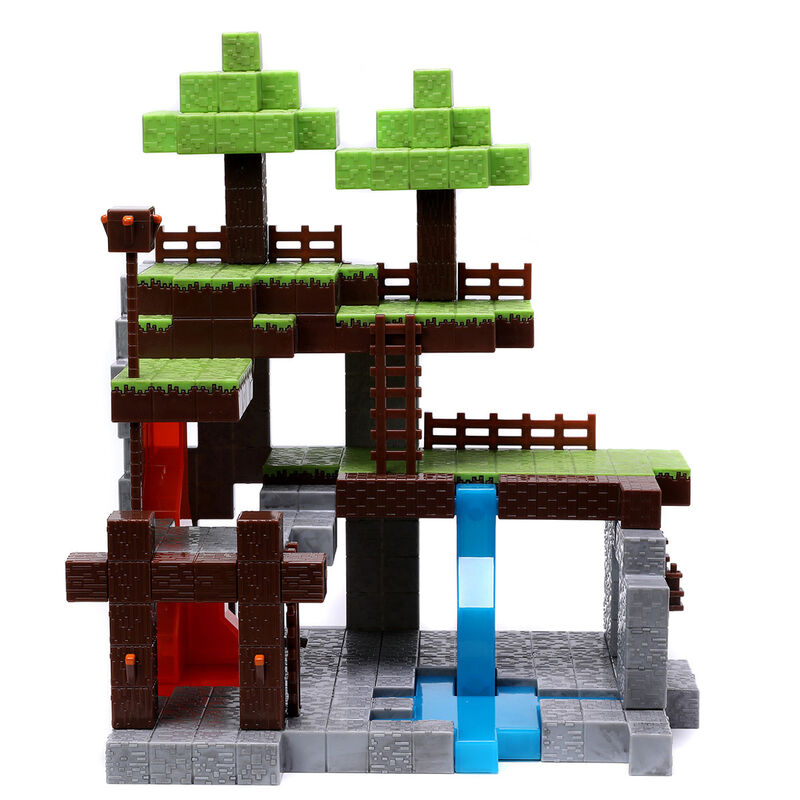 Escenario Mundo Minecraft +2 figuras de JADA TOYS - Frikibase.com