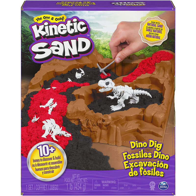 Excavacion Dinosaurios Kinetic Sand de SPIN MASTER - Frikibase.com