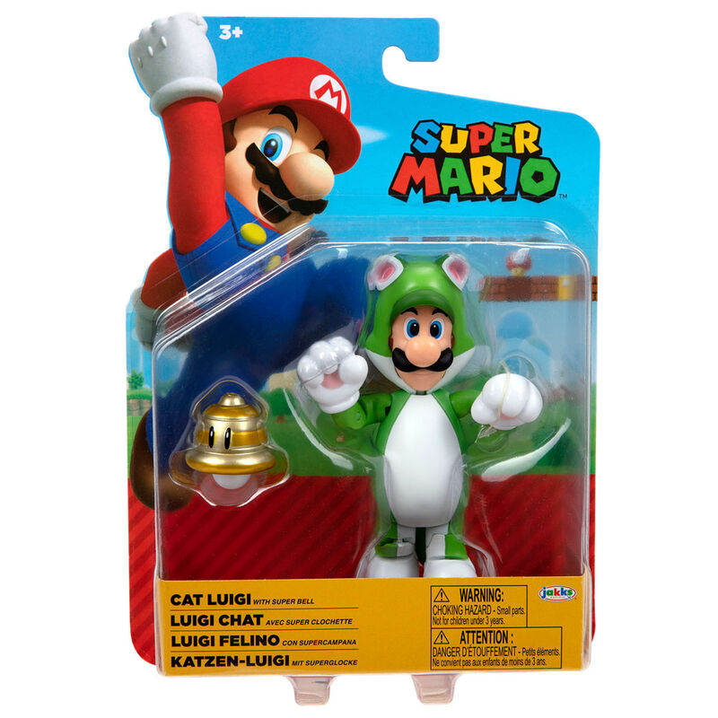 Figura Luigi Felino Super Mario Nintendo 10cm de JAKKS PACIFIC - Frikibase.com