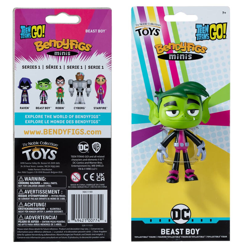 Figura Maleable Bendyfigs Minis Beats Boy Teen Titans Go 11cm de NOBLE COLLECTION - Frikibase.com