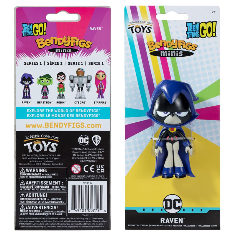 Figura Maleable Bendyfigs Minis Raven Teen Titans Go 11cm de NOBLE COLLECTION - Frikibase.com