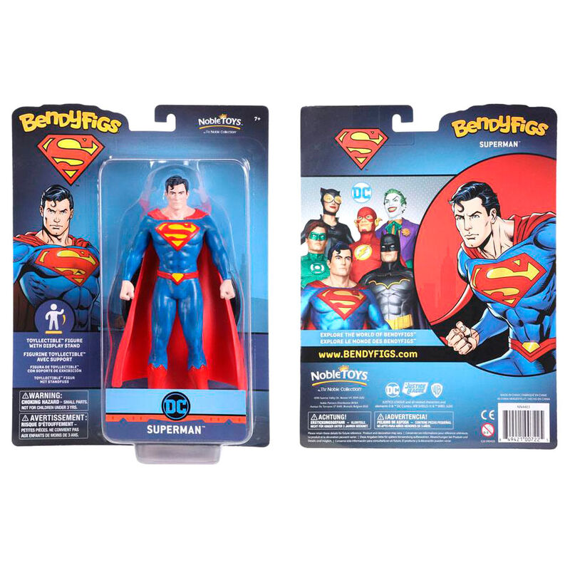 Figura Maleable Bendyfigs Superman DC Comics 19cm de NOBLE COLLECTION - Frikibase.com