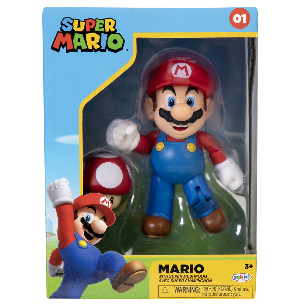 Figura Mario Super Mario Bros 10cm de JAKKS PACIFIC - Frikibase.com
