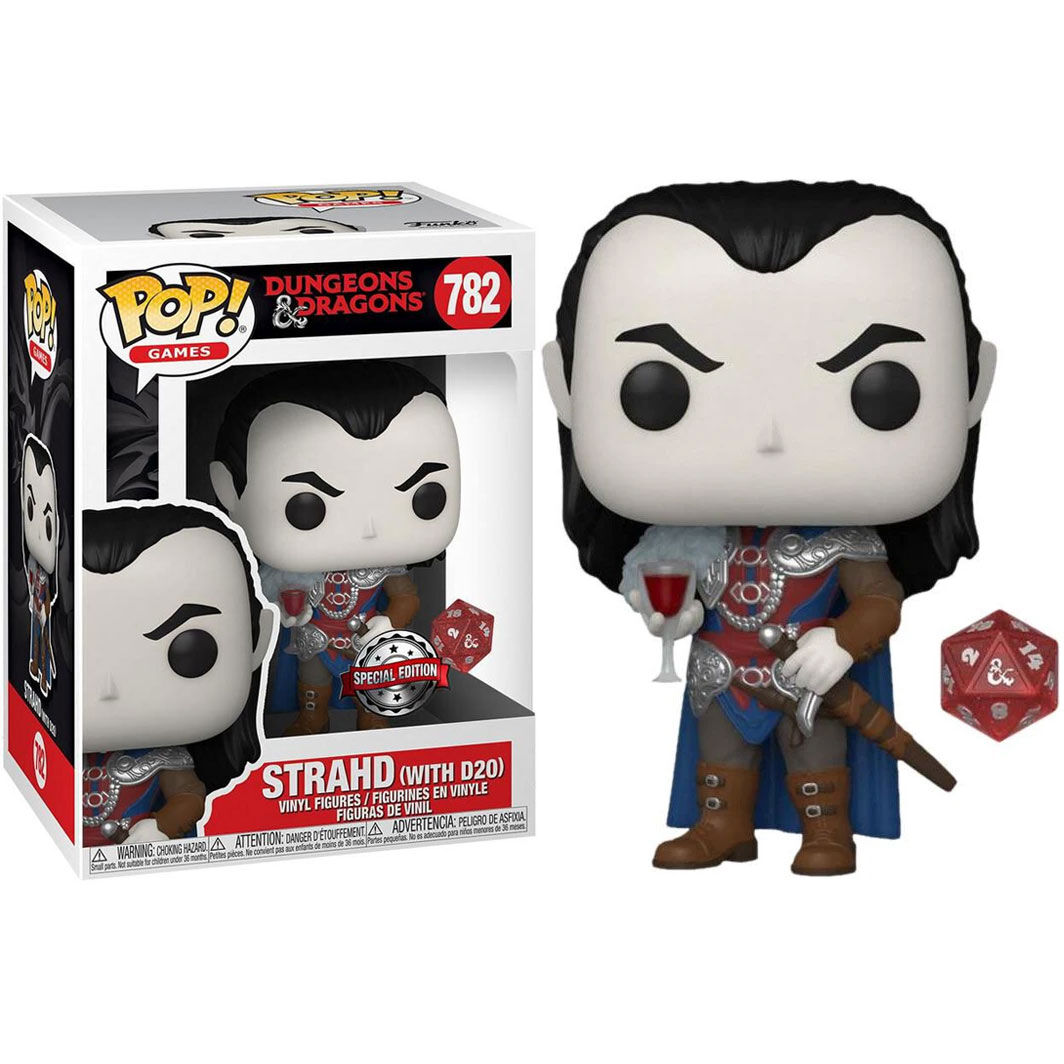 Figura POP & Die Strahd with D20 Dungeons & Dragons Exclusive de FUNKO - Frikibase.com