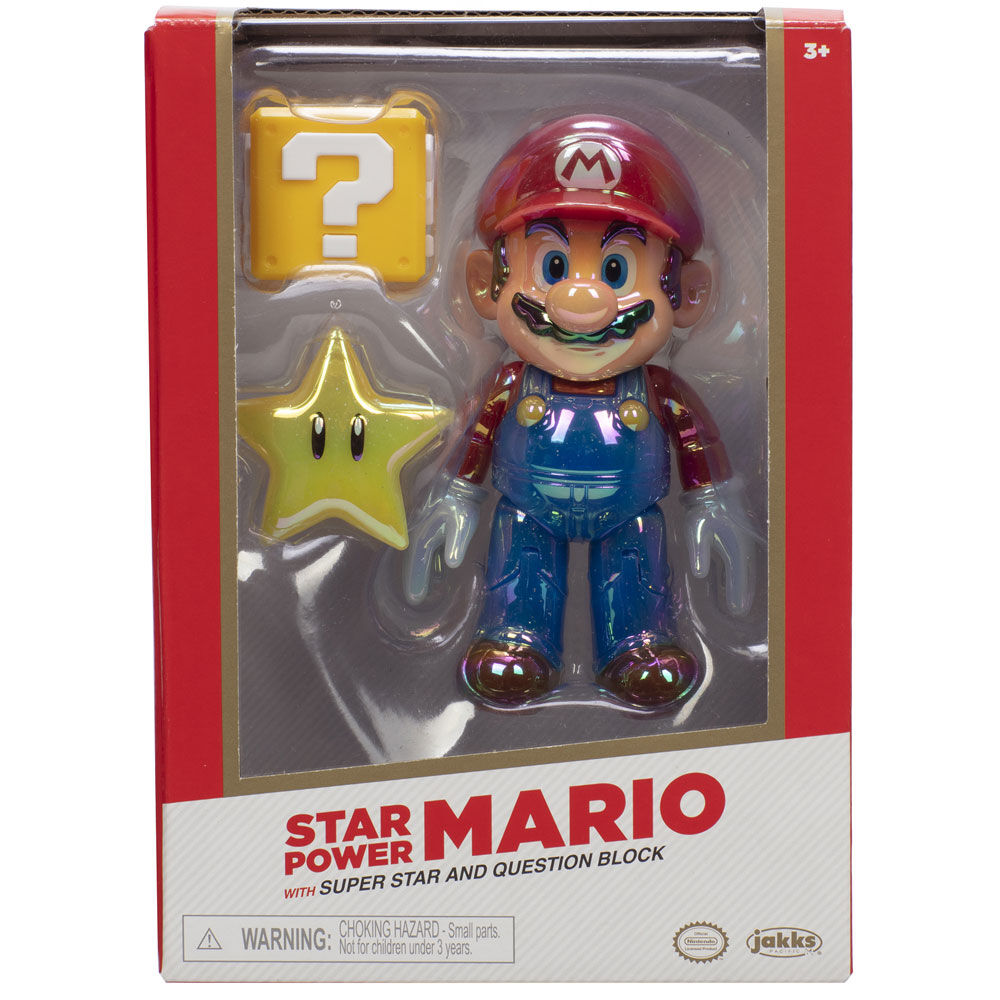 Figura Star Power Mario Gold Super Mario Bros 10cm de JAKKS PACIFIC - Frikibase.com