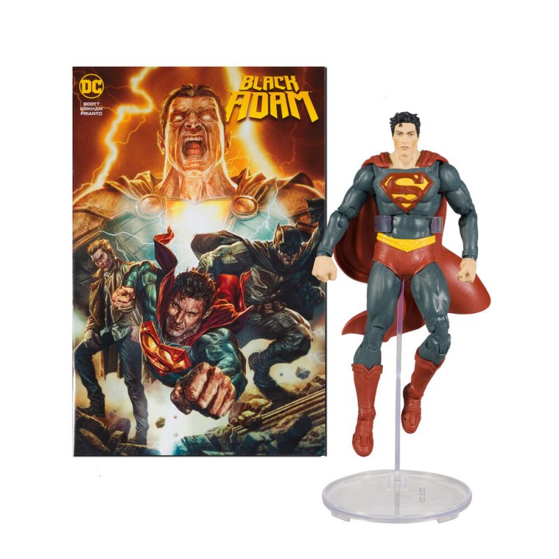 Superman  + Comic Black Adam DC Comics 17cm