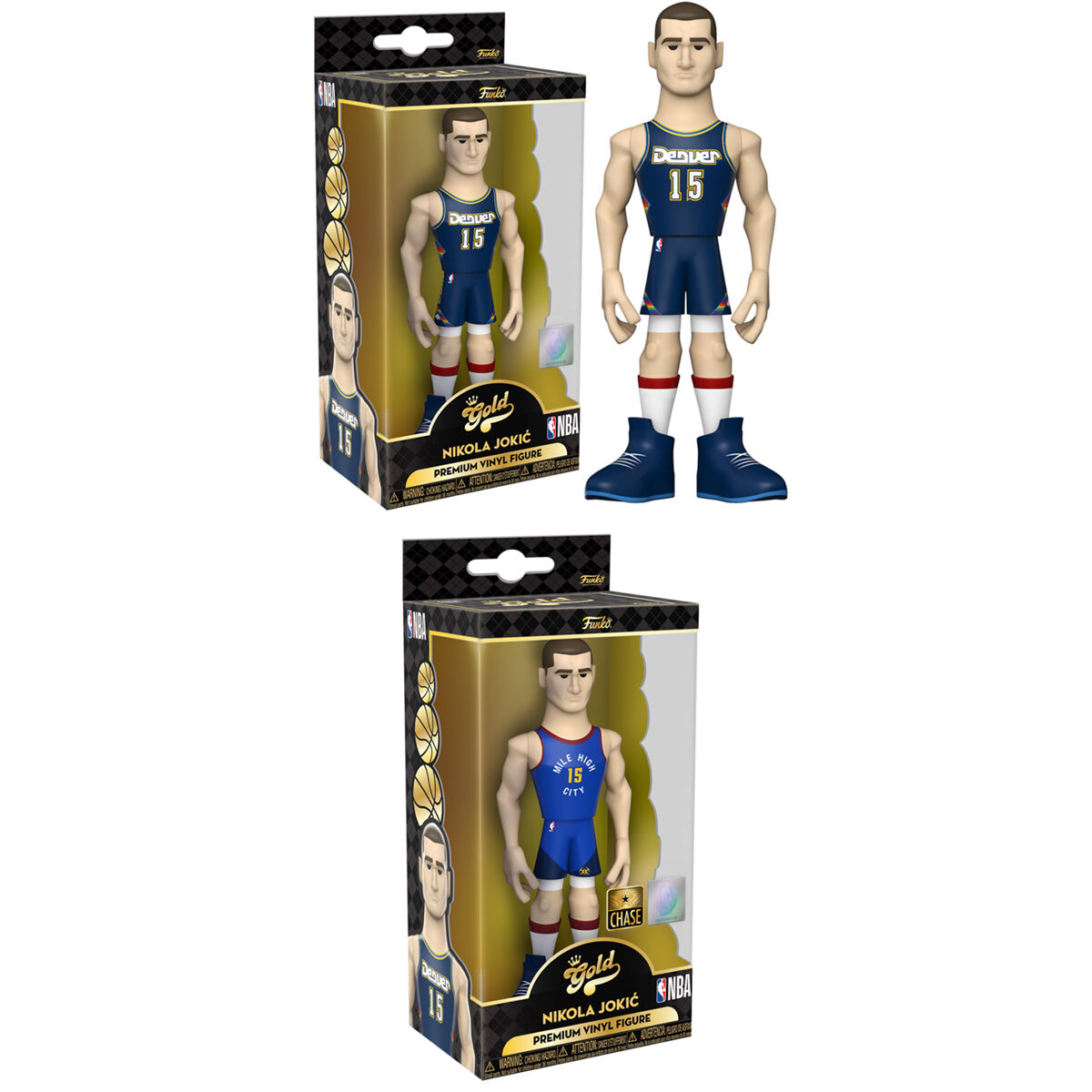 Figura Vinyl Gold NBA Nikola Jokic 5 + 1 Chase de FUNKO - Frikibase.com