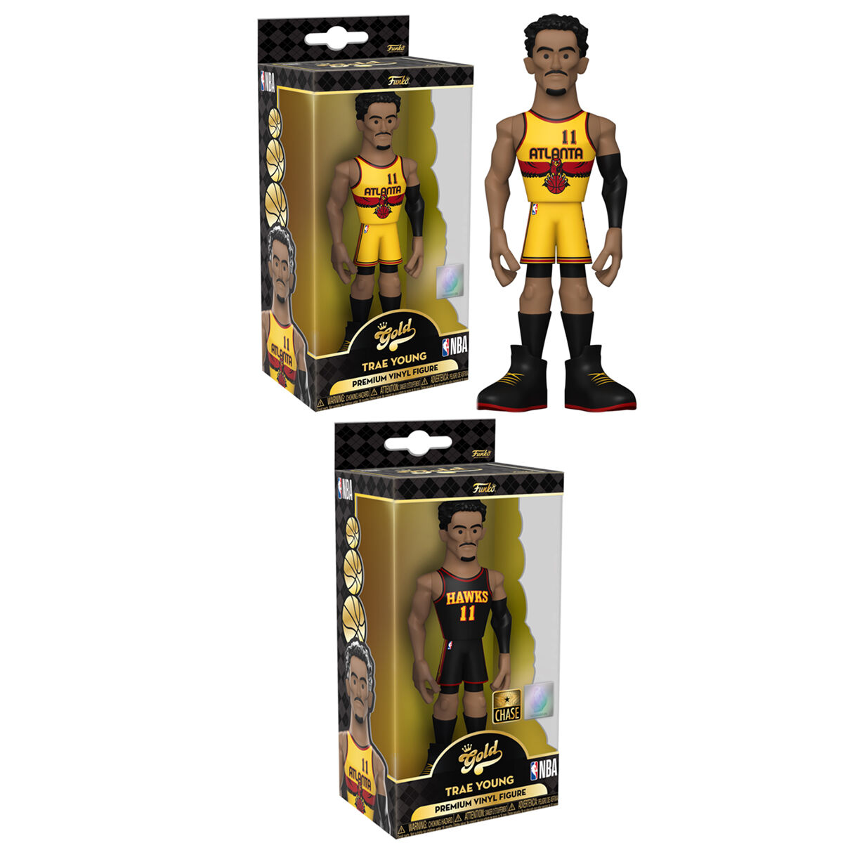 Figura Vinyl Gold NBA Trae Young 5 + 1 Chase de FUNKO - Frikibase.com