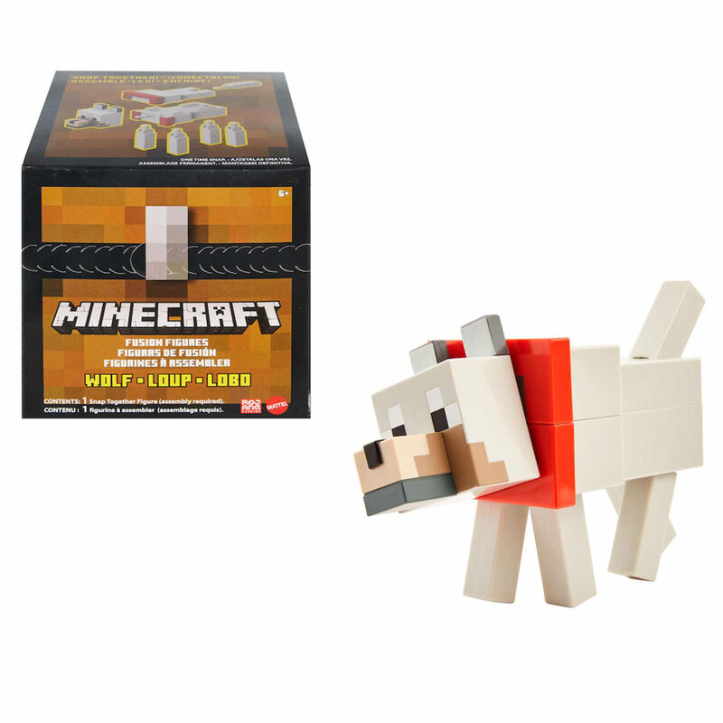 Figura Wolf Minecraft de MATTEL - Frikibase.com