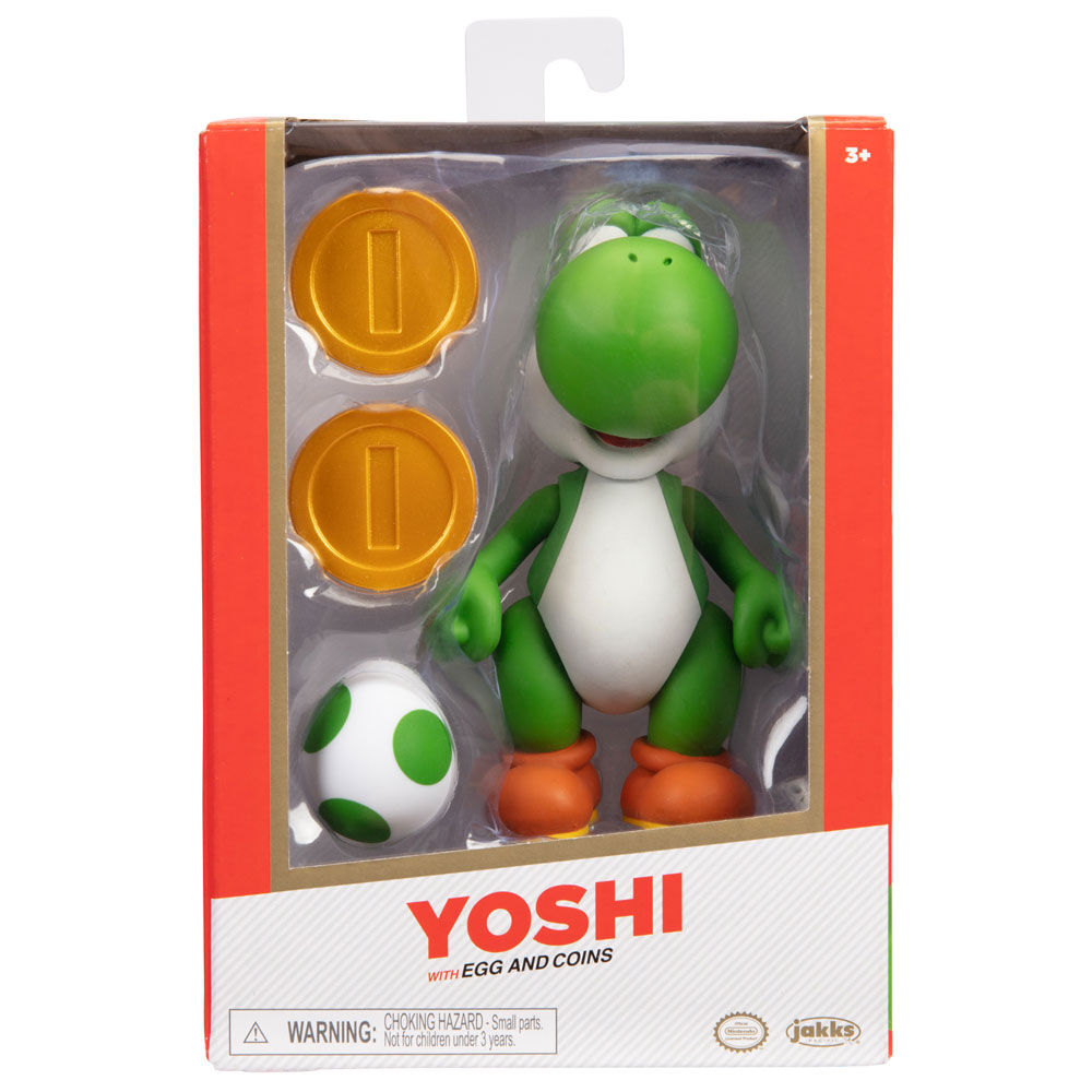 Figura Yoshi Gold Super Mario Bros 10cm de JAKKS PACIFIC - Frikibase.com