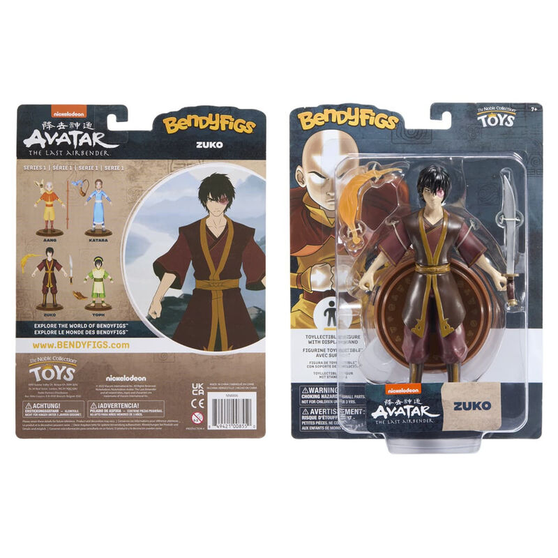 Figura maleable Bendyfigs Zuko The Last Airbender Avatar 19cm de NOBLE COLLECTION - Frikibase.com