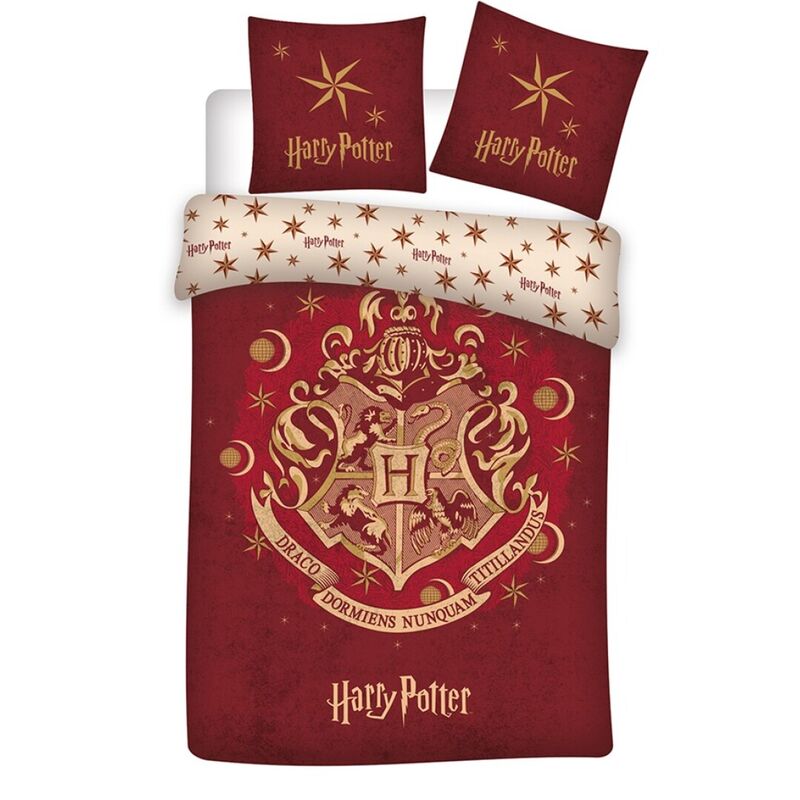 Funda nordica Hogwarts Harry Potter cama 90cm algodon organico de WARNER BROS. - Frikibase.com