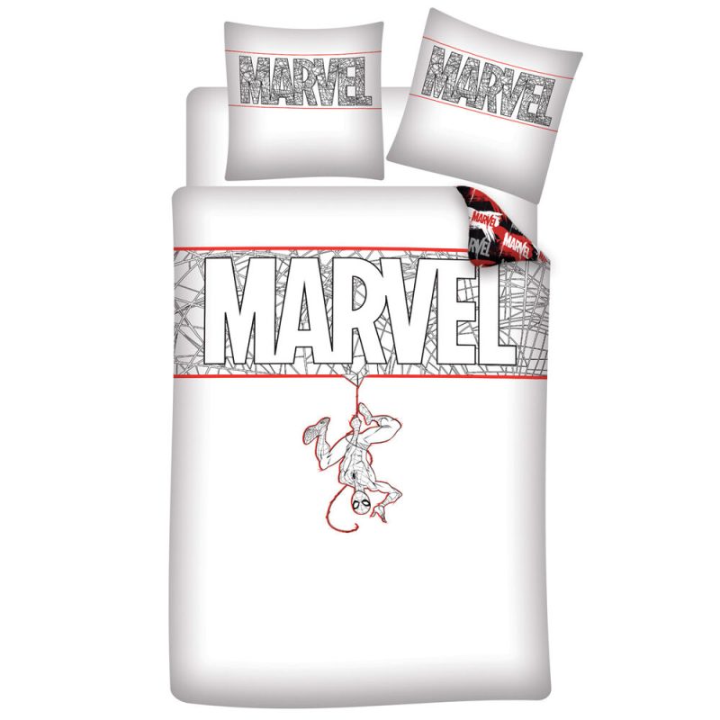 Funda nordica Spiderman Marvel cama 90cm algodon organico