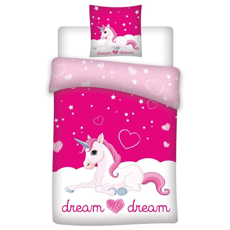 Funda nordica Unicornio cama 90 microfibra de  - Frikibase.com