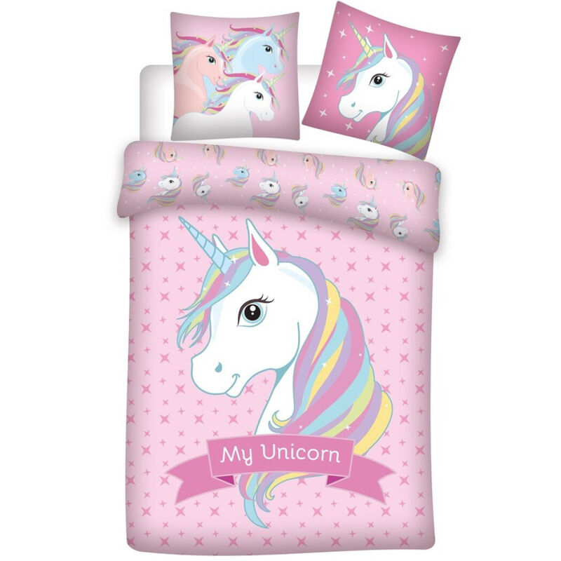 Funda nordica Unicornio cama 90 microfibra de  - Frikibase.com