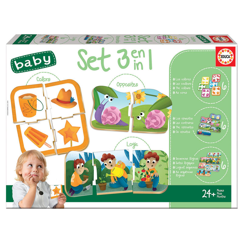 Juego Set Baby 3 en 1 de EDUCA BORRAS - Frikibase.com