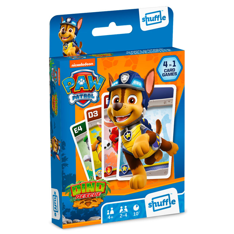 Juego cartas Shuffle 4 en 1 Patrulla Canina Paw Patrol de SHUFFLE - Frikibase.com