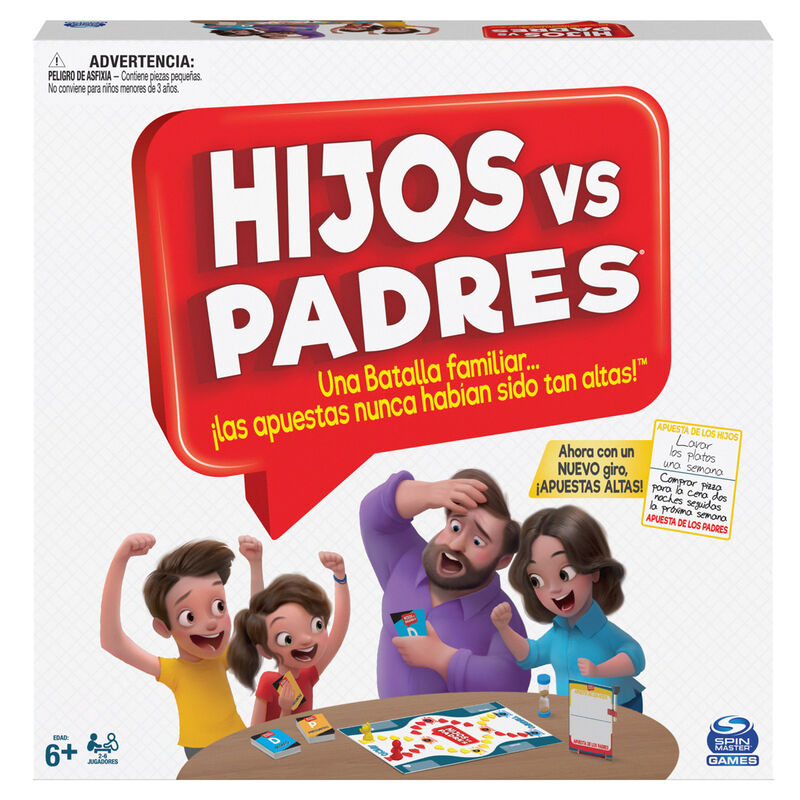 Juego de mesa Hijos contra padres español