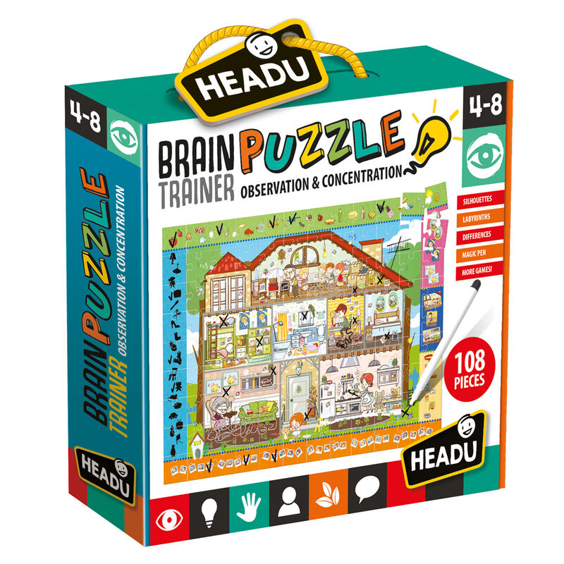 Juego educativo Brain Trainer Puzzle de HEADU - Frikibase.com