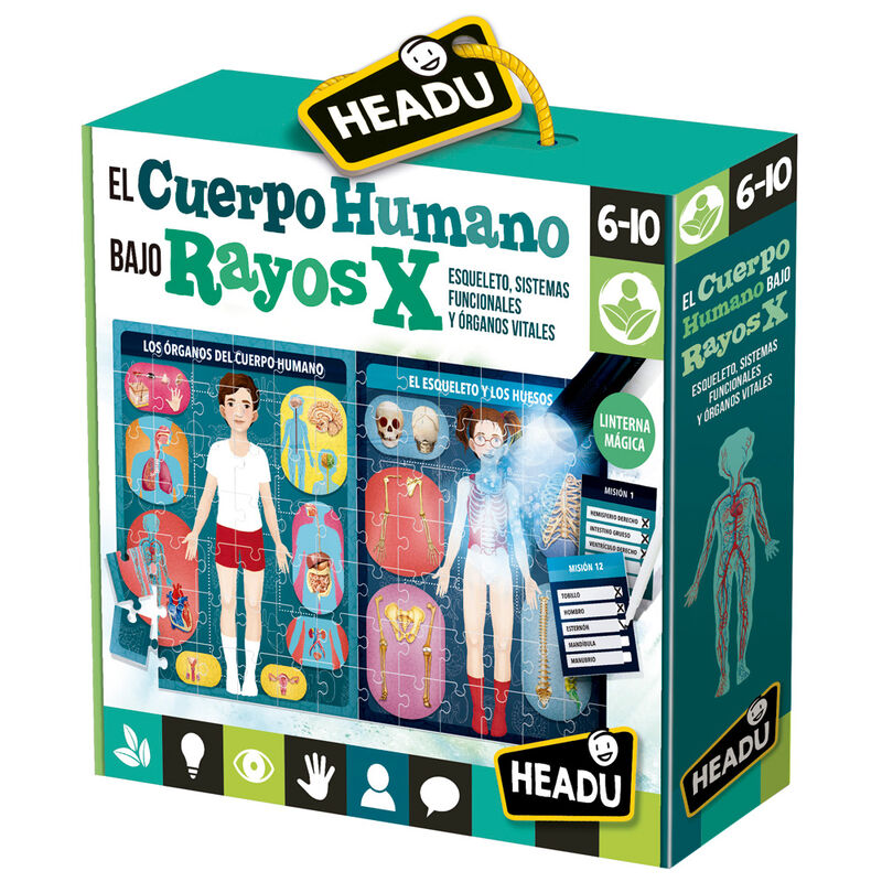 Juego educativo El Cuerpo Humano Bajo Rayos X de HEADU - Frikibase.com