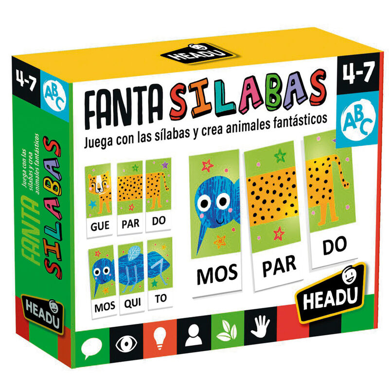 Juego educativo Montessori Fantasilabras