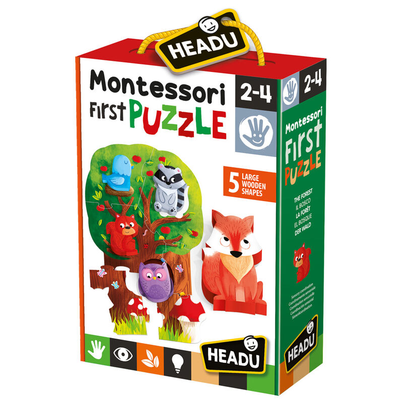 Juego educativo Montessori My First Puzzle The Forest de HEADU - Frikibase.com