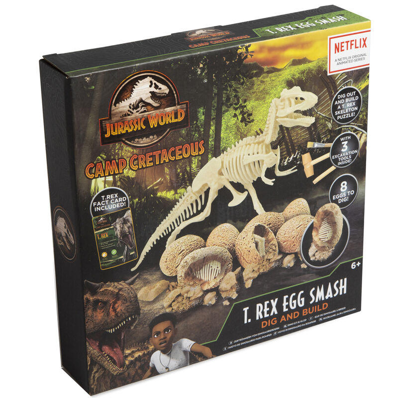 Kit Cavar y Construir T-Rex Camp Cretaceoaus Jurassic World de UNIVERSAL STUDIOS - Frikibase.com