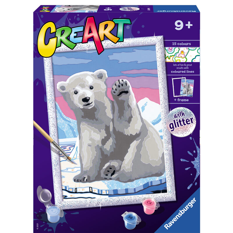 Kit de pintura CreArt Oso polar de RAVENSBURGER - Frikibase.com