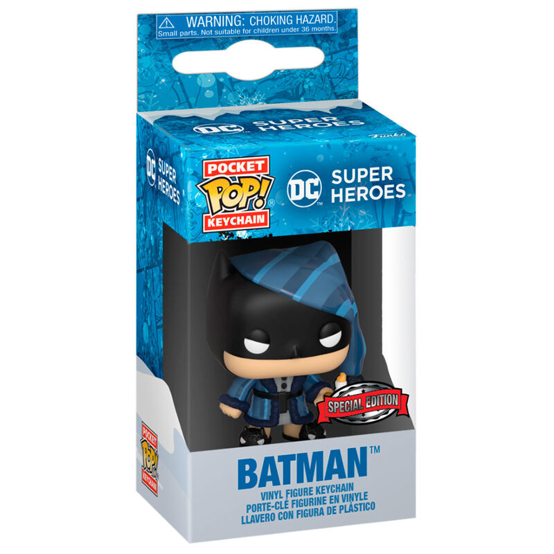 Llavero Pocket POP DC Comics Holiday Batman Exclusive de FUNKO - Frikibase.com